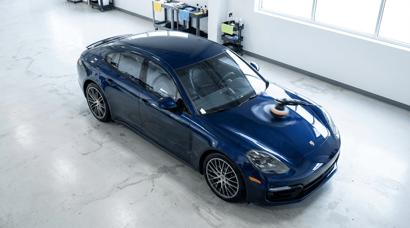 Final Sweep Cleaning service vehicle at Los Angeles property location